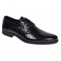 Pantofi barbati de gala - eleganti din piele naturala croco lac Ciucaleti Lorenzo 819
